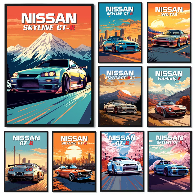Lifestyle Of Japanese - Poster Mobil Sport Klasik Jepang Retro