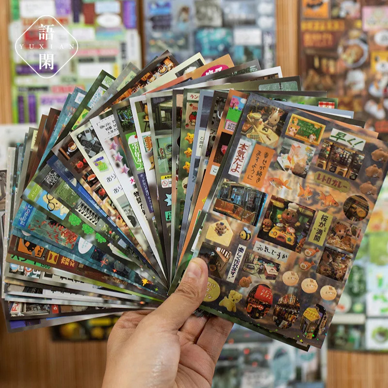 30/60 Lembar Stiker DIY Bahan  - Lifestyle Of Japanese ulasan dan harga